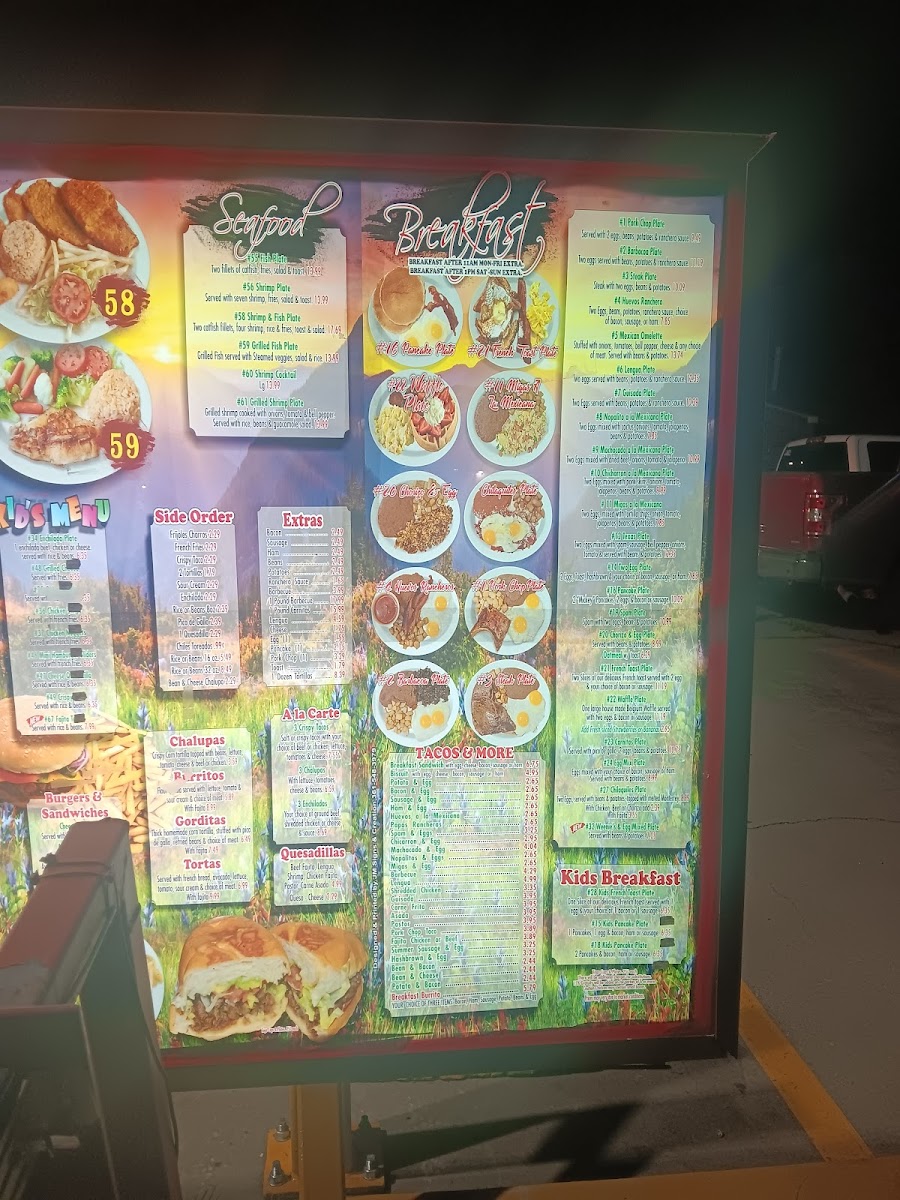 Feliz Amanecer Menu - Image 1